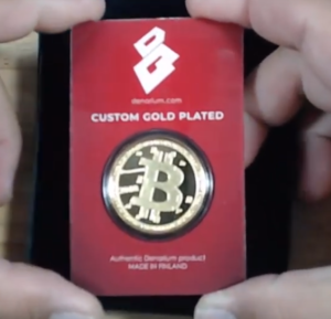 Cryptocurrency Physical Coin.