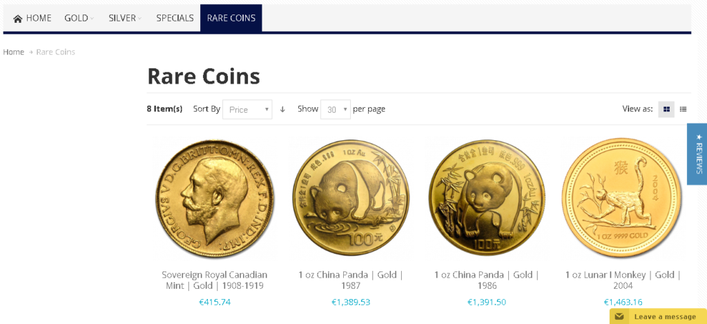BitGild rare coins.