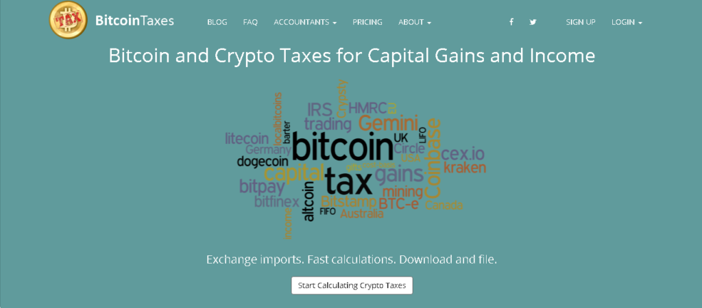 bitcoin.tax website