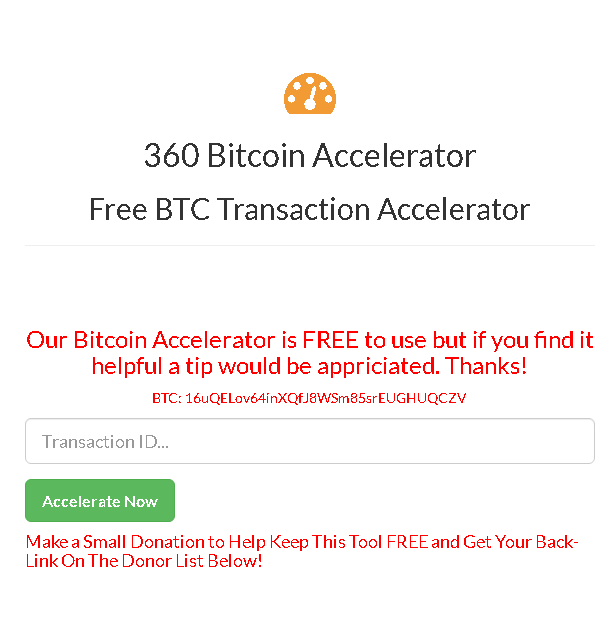 bitcoin cash accelerator